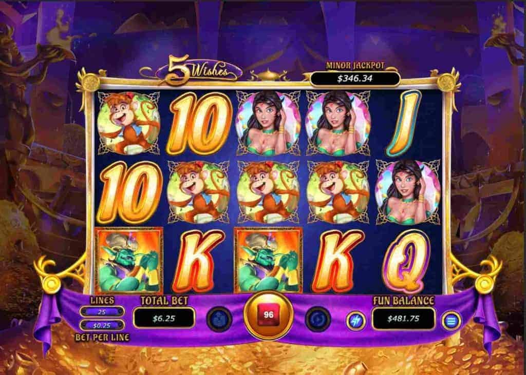 5 Wishes automat zdarma