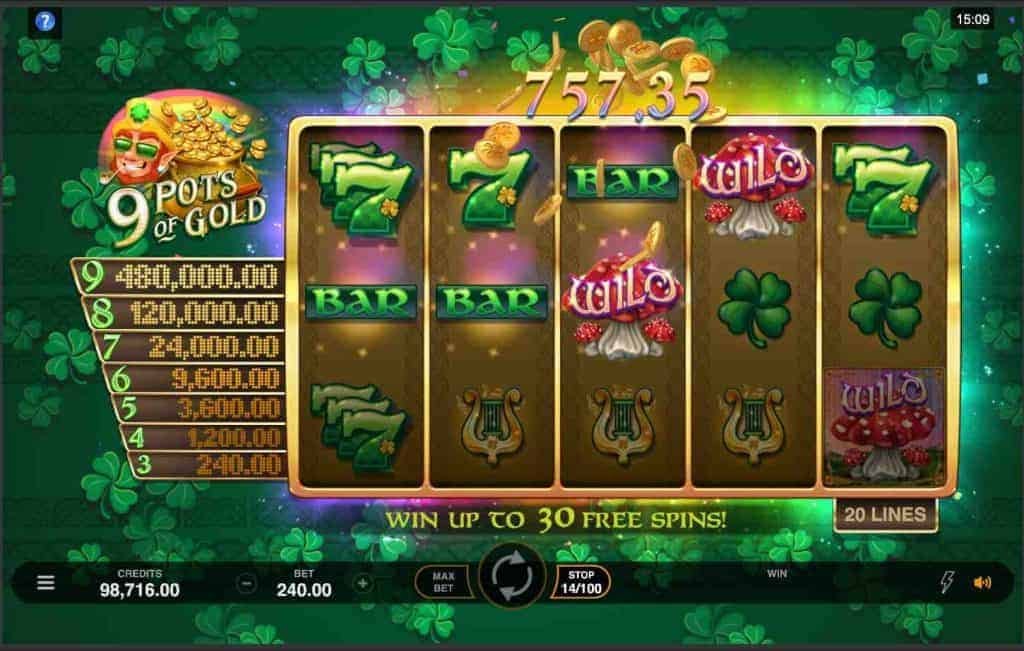 9 Pots of Gold automat zdarma