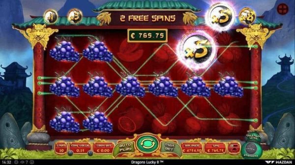 dragons lucky 8 automat zdarma