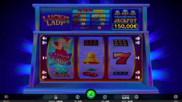 lucky lady automat zdarma