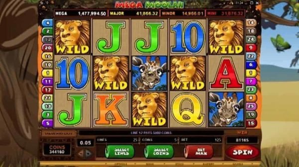 mega moolah automat zdarma