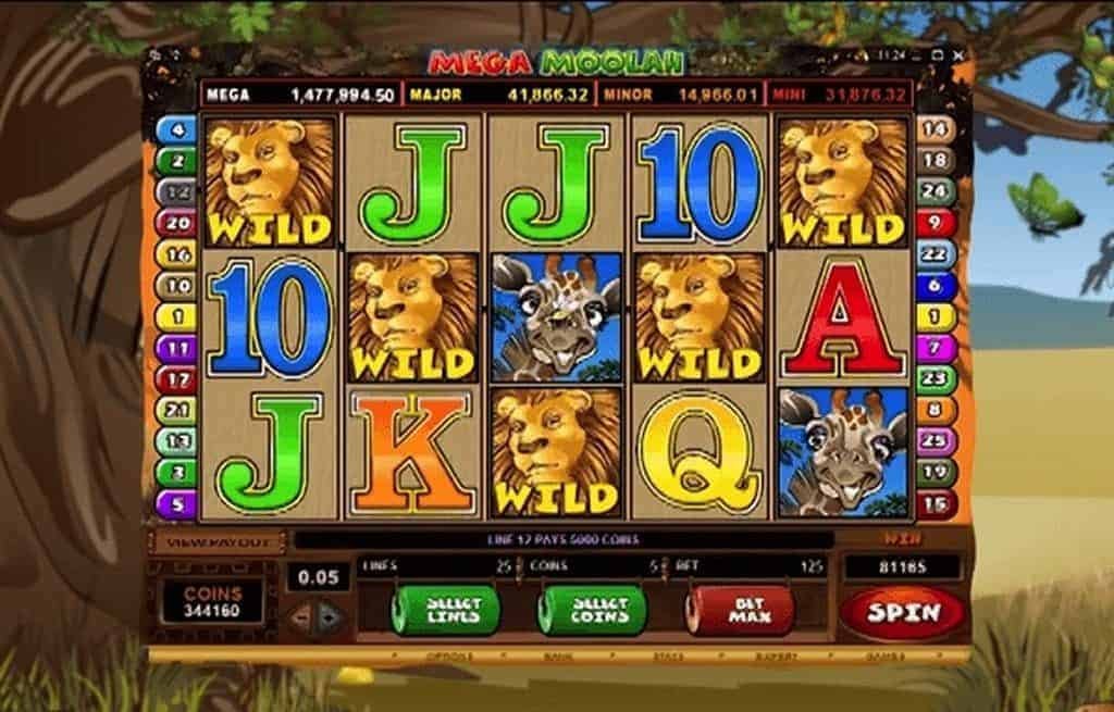 Mega Moolah automat zdarma