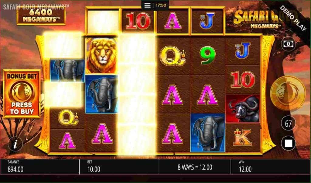 Safari Gold Megaways automat zdarma