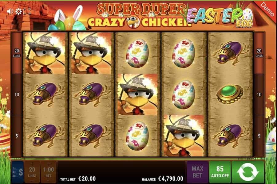 Super Duper Crazy Chicken Easter Egg automat zdarma