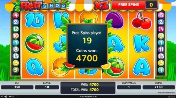 Fruit Shop automat zdarma