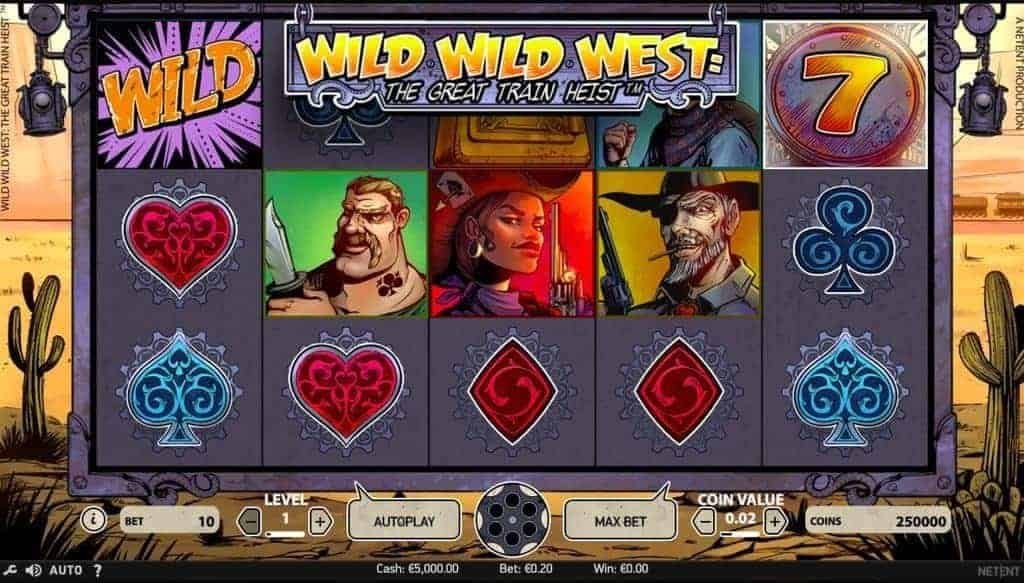 Wild Wild West the Great Train Heist automat zdarma
