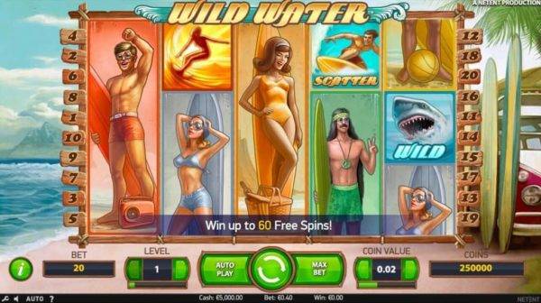 Wild Water automat zdarma