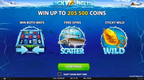 Lucky Angler a Snowy Catch automat