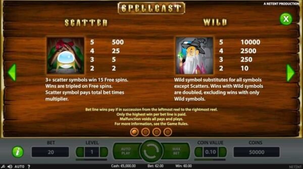 Spellcast automat zdarma