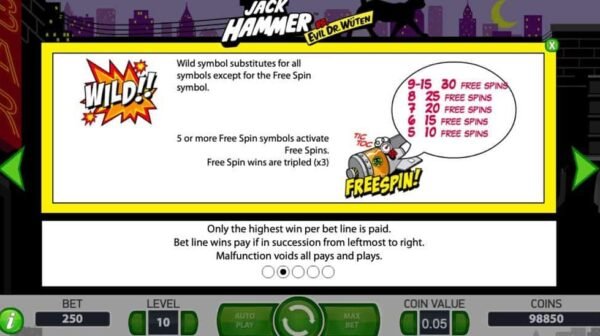 Jack Hammer automat zdarma