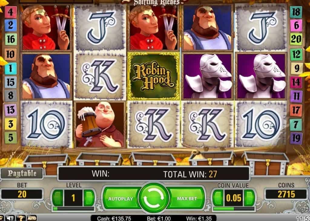 Robin Hoods Shifting Riches automat zdarma