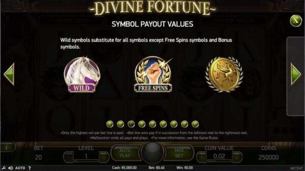 Divine Fortune automat zdarma