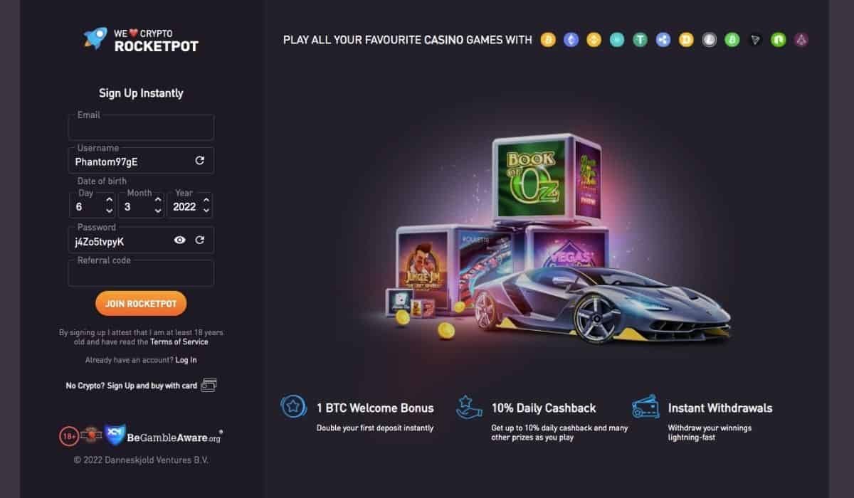 rocketpot casino recenze