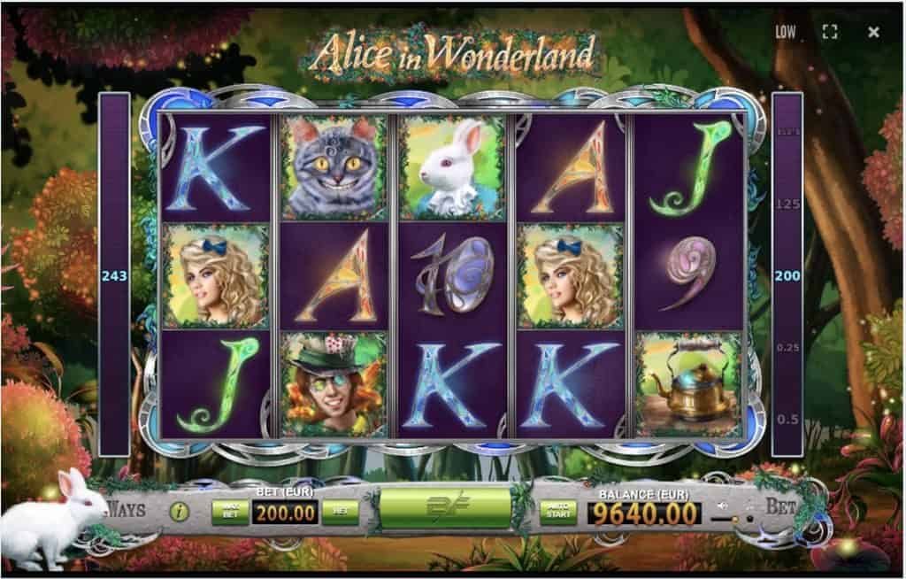 Alice in Wonderland automat zdarma
