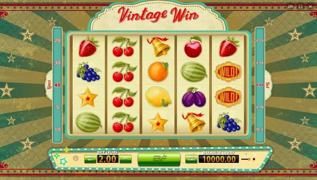 Vintage Win automat zdarma