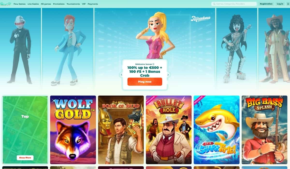 Neon54 casino recenze homepage