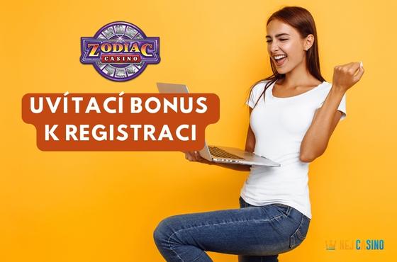 Zodiac Casino uvítací bonus k registraci