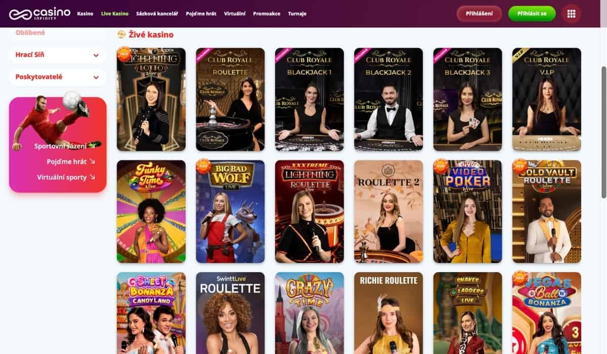 casino infinity recenze
