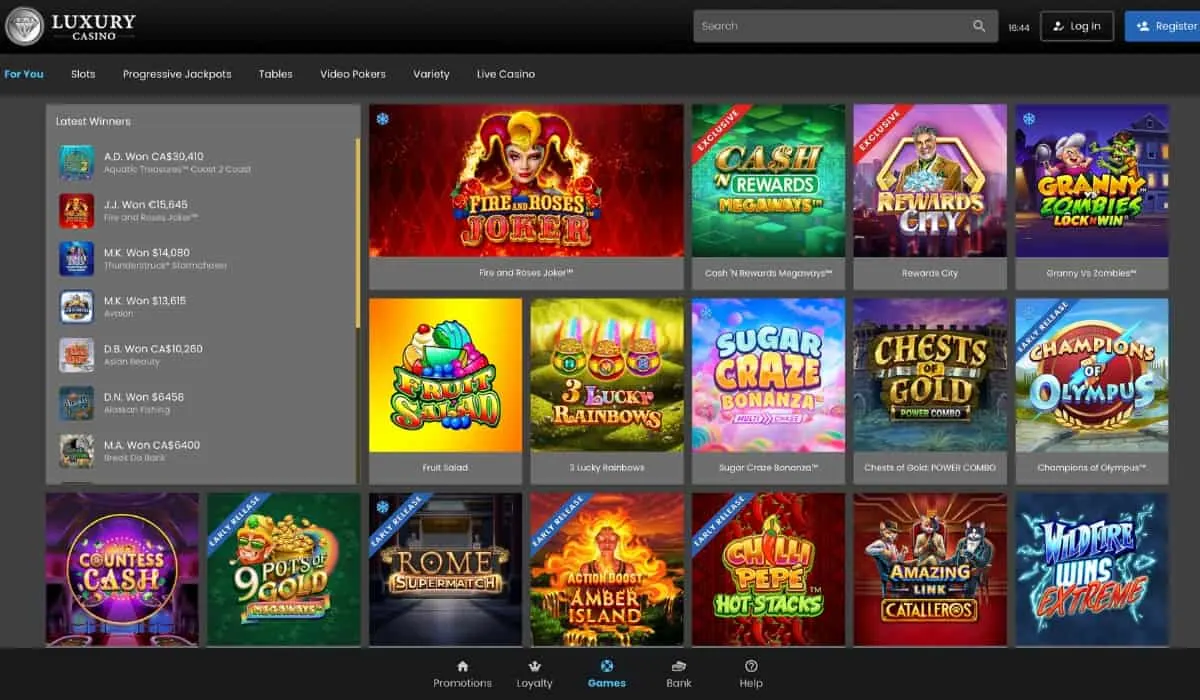 Luxury Casino automaty