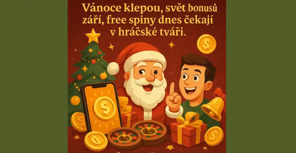 Vánoční přehled free spinů, casin s 1€ vkladem a bonusů za registraci