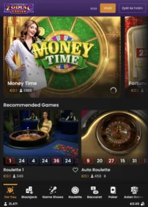 Zodiac live casino na mobilu Zodiac live casino na mobilu
