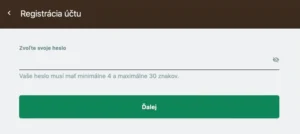 Casino Rewards prihlaseni - krok 3