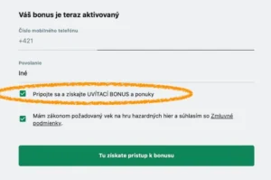 Casino Rewards prihlaseni - krok 5